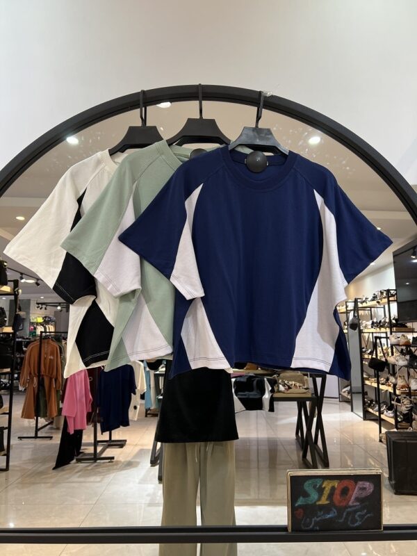 ست کراپ شلوارترکیبی مژده (34780) - Image 2