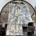 شومیز و شلوار لینن گل درشت (34748)