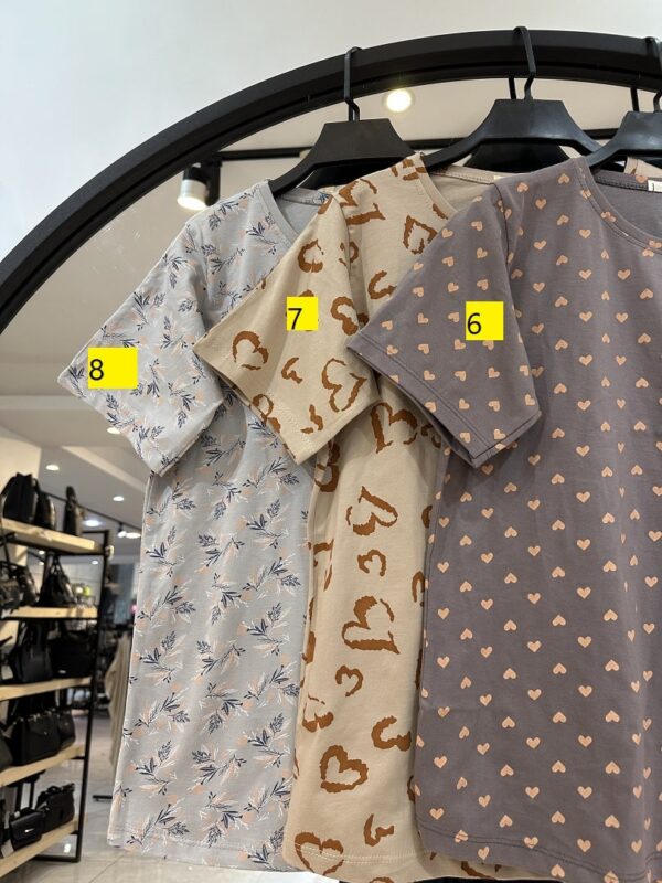 ست تیشرت شلوار نخ پنبه فانتزی (34698) - Image 2