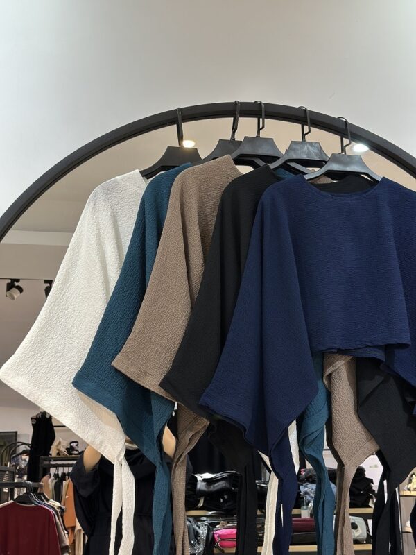 ست رویه و سارافون پفکی شنی (35004) - Image 2