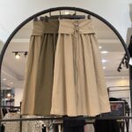 دامن لینن کمر بند ضربدری (35034)