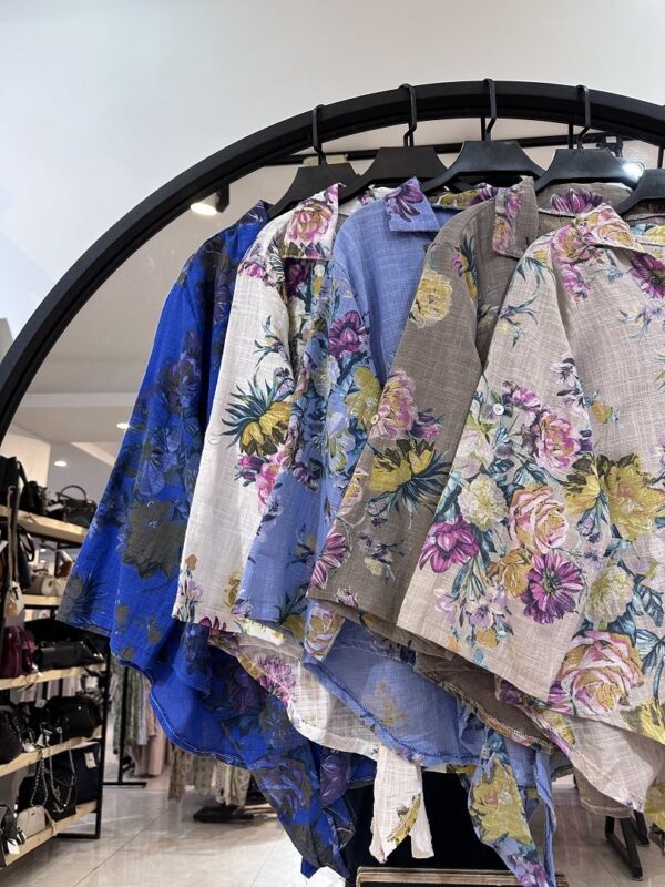 شومیز لینن ایتالیایی پایین گره (35041) - Image 2