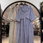 کفتان راه راهنخ ابریشم خنک و لطیف(35045)