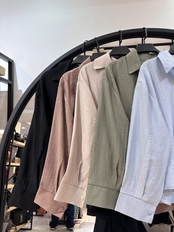 شومیز پایین کره ای بندی ابرنگی (35064) - Image 3