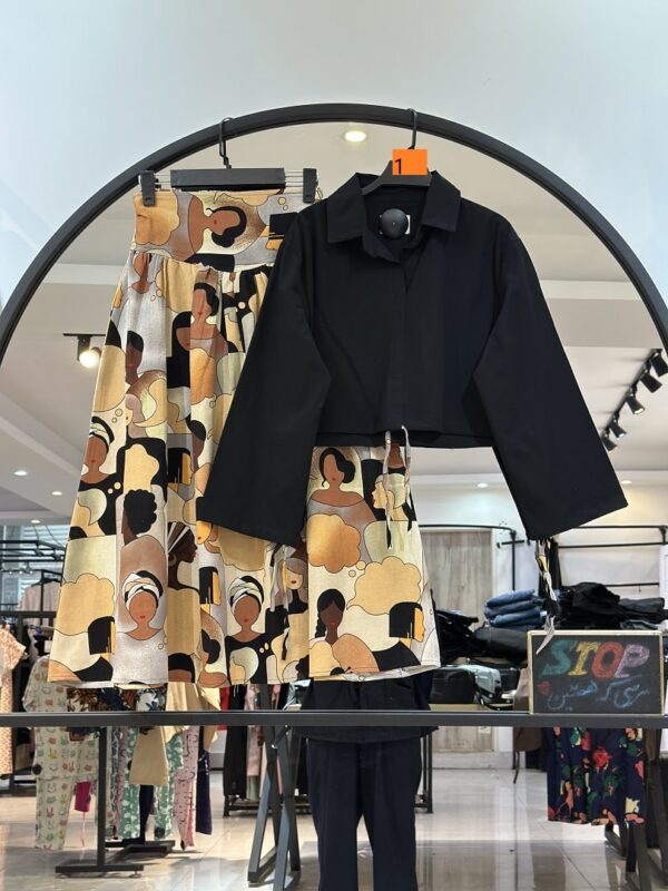 ست کت و دان لینن چاپی ایسو (35118) - Image 4