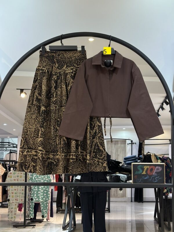 ست کت و دان لینن چاپی ایسو (35118) - Image 8