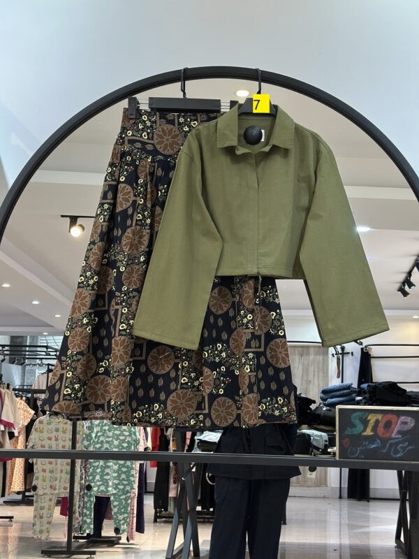 ست کت و دان لینن چاپی ایسو (35118) - Image 3