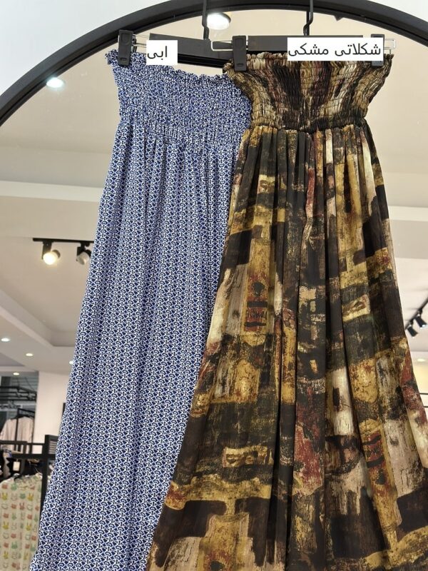 2025_05_05_15_30_IMG_4810-min ست نیمتنه و دامن شلواری ابریشم سیلک (35098) - Image 2