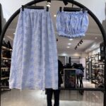 ست نیمتنه دمن خامه دوزی وارداتی استر دار یاسمن (35127)