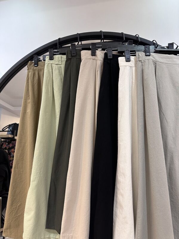 دامن لینن کمر کش الینا (35125) - Image 2