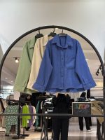 شومیز وال اسلپ تک جیب دکمه ریز (35148)