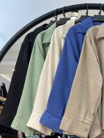 شومیز وال اسلپ تک جیب دکمه ریز (35148) - Image 2