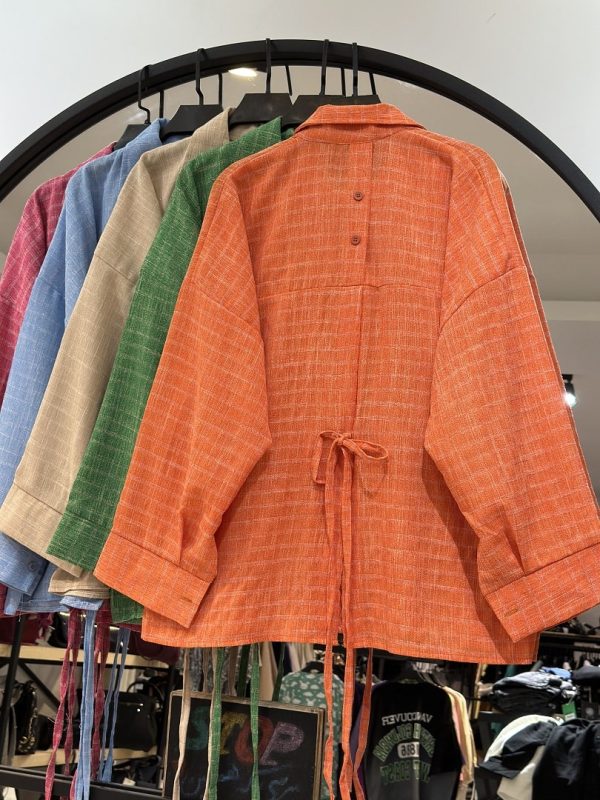 شومیز مراکشی طرحدار پشت بندی رنگین کمان (35152) - Image 4