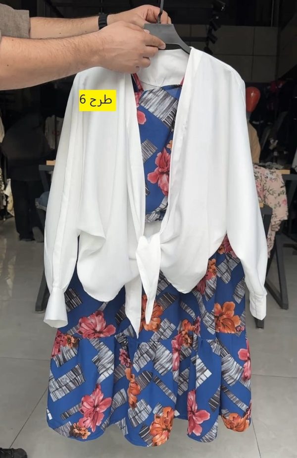 ست سه تیکه نیمتنه و دامن و شومیز دلبر جان (35170) - Image 6
