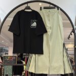 ست تیشرت و شلوار بگ زیپی  (دمپاشو) کتان کجراه سه خط(35169)