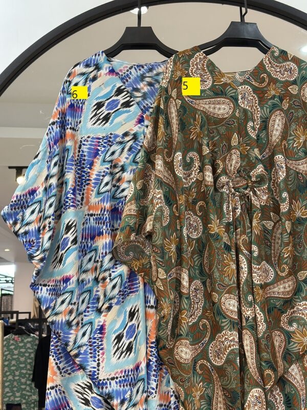 عبا پانچو سیلک وسط حلقه (35176) - Image 7