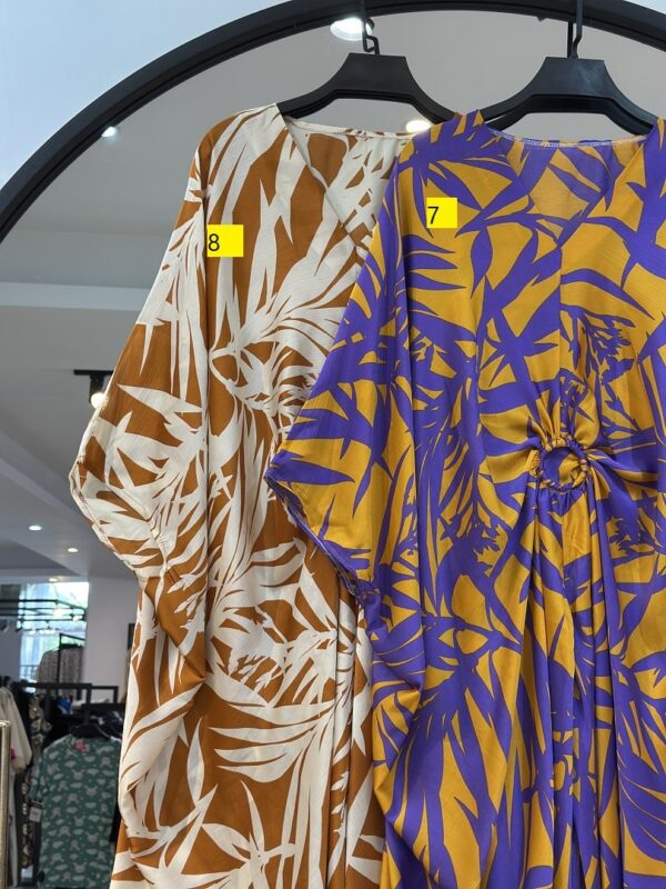 عبا پانچو سیلک وسط حلقه (35176) - Image 6