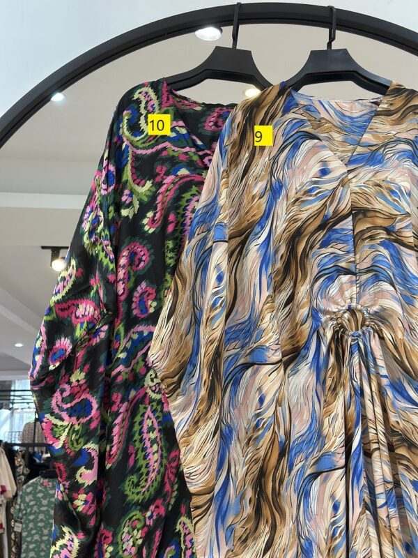 عبا پانچو سیلک وسط حلقه (35176) - Image 5