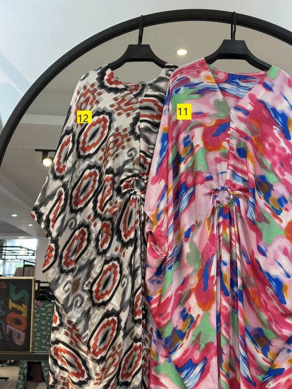 عبا پانچو سیلک وسط حلقه (35176) - Image 4