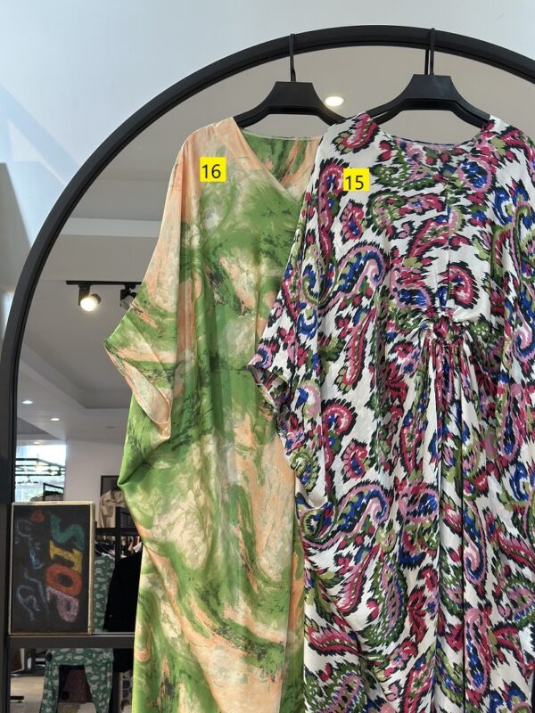 عبا پانچو سیلک وسط حلقه (35176) - Image 2