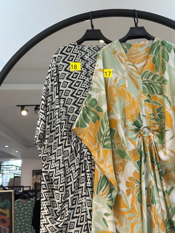 عبا پانچو سیلک وسط حلقه (35176) - Image 11