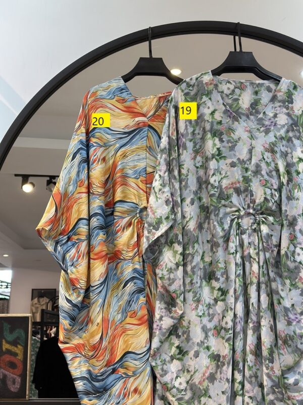 عبا پانچو سیلک وسط حلقه (35176) - Image 10