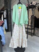ست شومیز گره ای و پیراهن دو بنده گل مریم (35214) - Image 5
