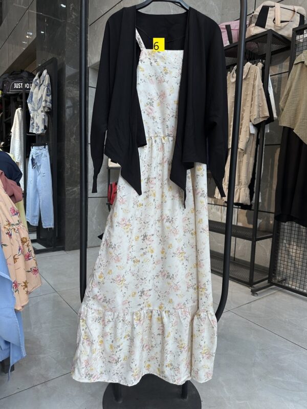 ست شومیز گره ای و پیراهن دو بنده گل مریم (35214) - Image 6