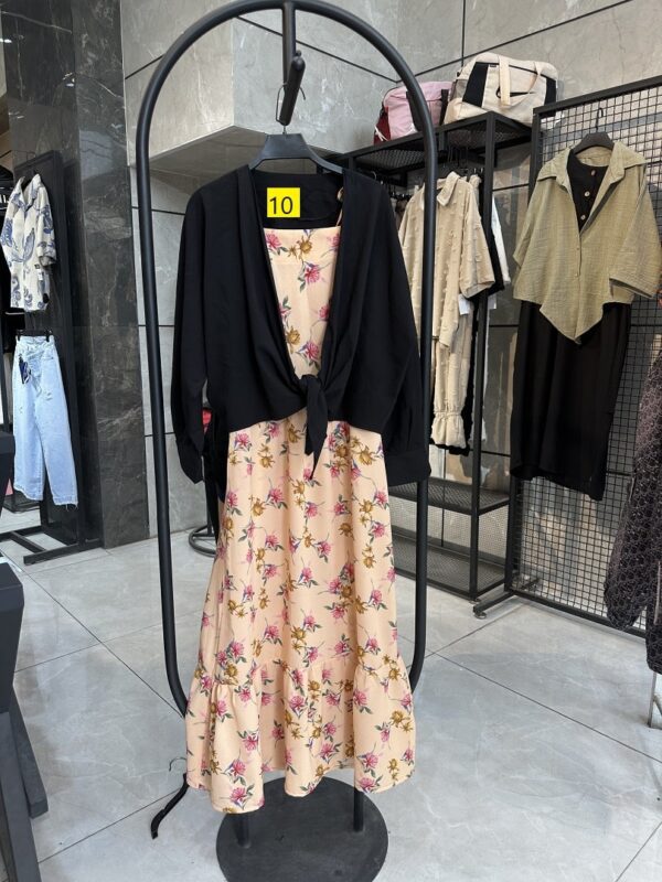 ست شومیز گره ای و پیراهن دو بنده گل مریم (35214) - Image 11