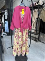 ست شومیز گره ای و پیراهن دو بنده گل مریم (35214)