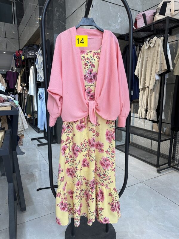 ست شومیز گره ای و پیراهن دو بنده گل مریم (35214) - Image 15