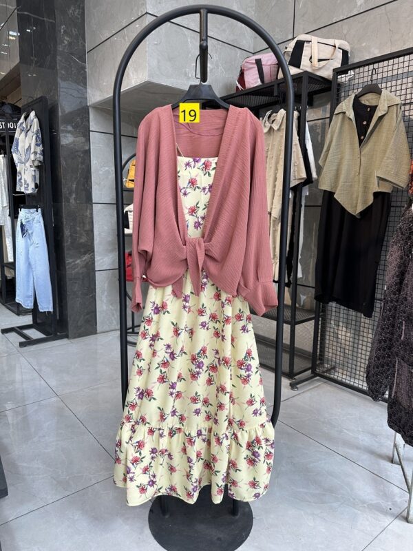 ست شومیز گره ای و پیراهن دو بنده گل مریم (35214) - Image 20