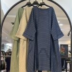 کفتان صوفیا بغل مثلثی راه راه درجه یک (35190)