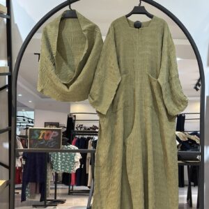 ست پیراهن شلواری و شال دور گردنی (35195)