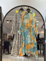 ساحلی ابریشمی سیلک یقه دکمه ای لطیفه (35193)
