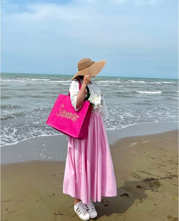 دامن لینن زارا چین دار ضمانت دار (1010) - Image 3