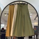 شلوار بگ لینن کمر بندی اسپنیش (35252)