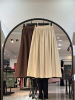 دامن لینن زارا چین دار ضمانت دار (1010)