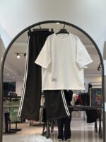 ست تیشرت شلوار گلکسی پنبه ضمانت دار طرح پایین ادیداس (35312) - Image 2