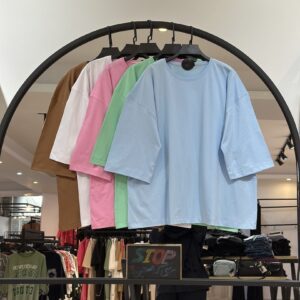 تیشرت اور سایز باکسی سوپر پنبه پاستیلی (35237)