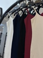 پیراهن میدی پنبه کبریتی دو بنده طناز (35309) - Image 2