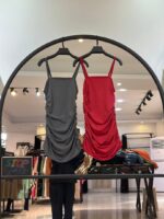 پیراهن سوپر پنبه بغل چین دو بنده طنازی (35323)