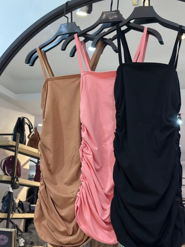 پیراهن  سوپر پنبه بغل چین دو بنده طنازی (35323) - Image 2