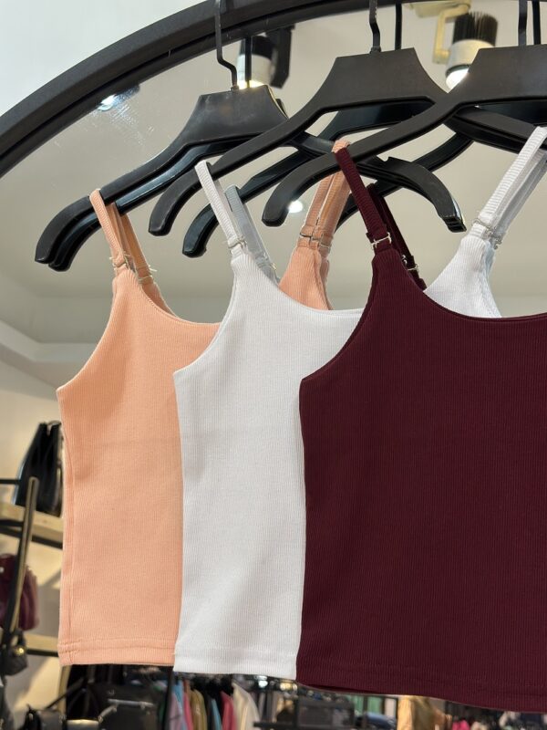 کراپ تاپ پنبه کبریتی بند سوتینی (35342) - Image 2