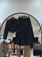 ست شومیز کراپ و دامن پایین کش ورساچه (35367)