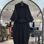 کالکشن مشکی (کفتان لینن کمر کاراته ای)(35366)