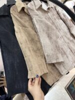 شومیز کرسپو گازوییلی استین دکمه (35783) - Image 2