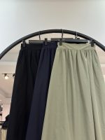 دامن لینن جلو نواری پشت کش سمن (35540) - Image 2