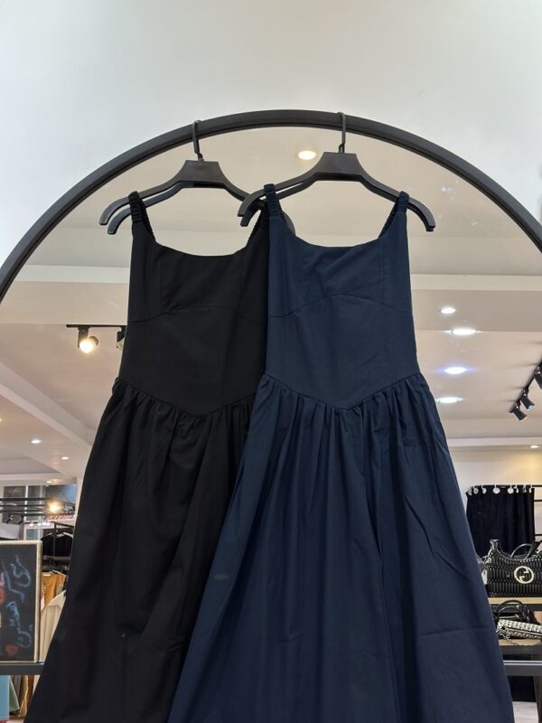 پیراهن لینن قارچی زیره استر پشت کش (35544) - Image 2