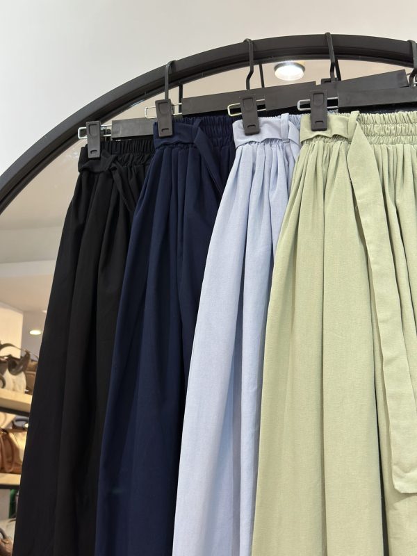 دامن لینن جلو چین زارا طرح نفس ارسال 10 شهریور (35426) - Image 2